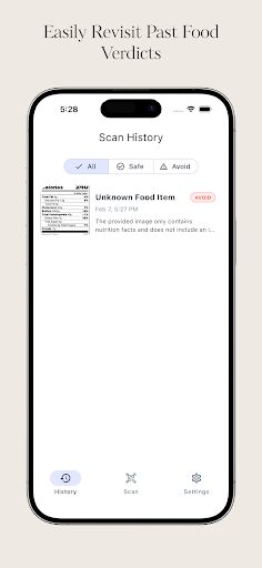 Ai Gluten Free Scanner ekran görüntüsü