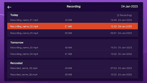 Purple Recording Plugin ekran görüntüsü