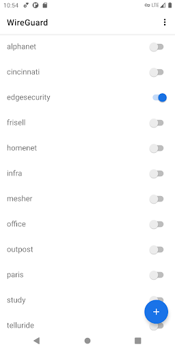 WireGuard ekran görüntüsü