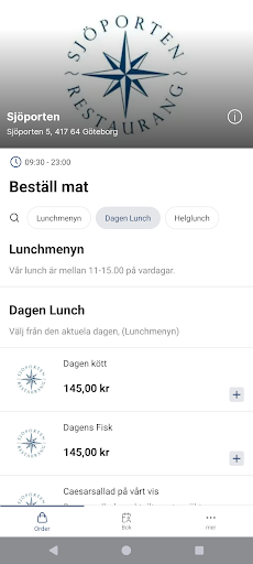 Restaurang Sjöporten ekran görüntüsü