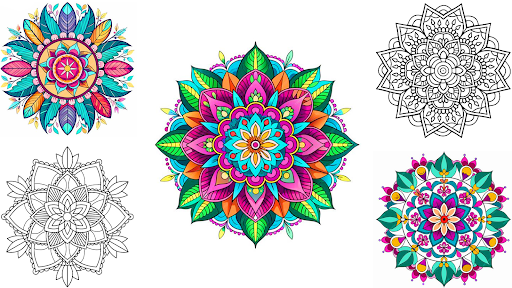 Mandala Color by Number Book ekran görüntüsü