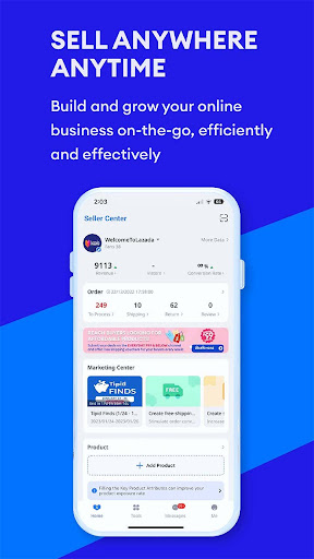 Lazada Seller Center ekran görüntüsü