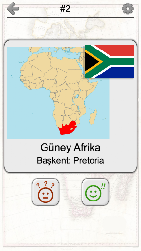 Afrika ülkeleri Coğrafya sınav ekran görüntüsü