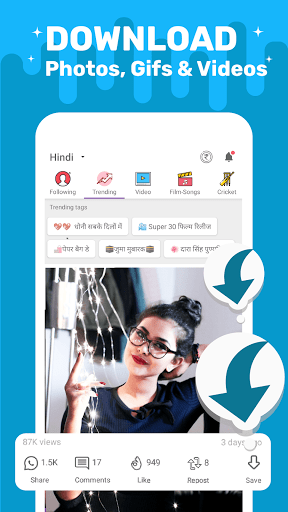 ShareChat Lite ekran görüntüsü
