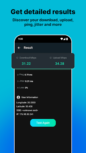 WiFi Speed Test Internet Speed ekran görüntüsü