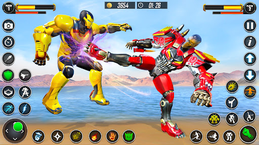 Kung fu karate robot dövüşü ekran görüntüsü