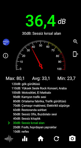 Ses ve Titreşim Ölçer ekran görüntüsü