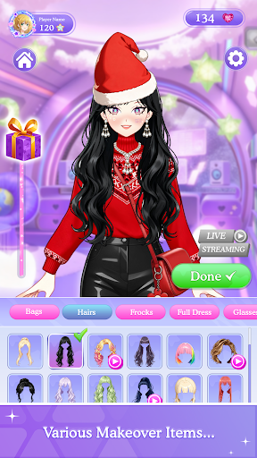 Star Idol Doll Dressup Game ekran görüntüsü