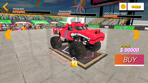 Monster Truck Demolition Game ekran görüntüsü