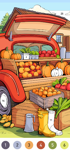 Country Farm Coloring Book ekran görüntüsü
