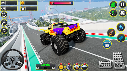 Monster Truck Stunts Racing 3D ekran görüntüsü
