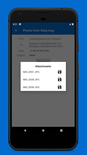 MSG EML File Viewer & Reader ekran görüntüsü
