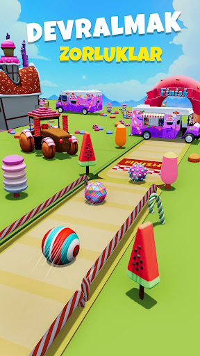 Candy Ball Run: Ball yuvarlama ekran görüntüsü