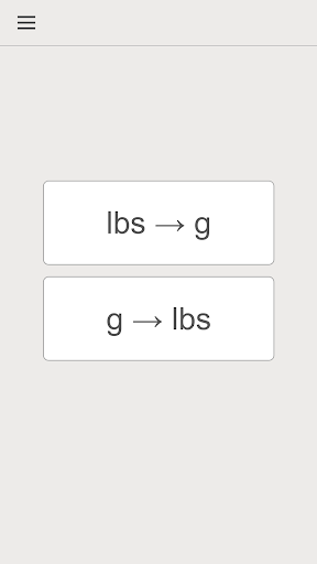 lbs g converter ekran görüntüsü