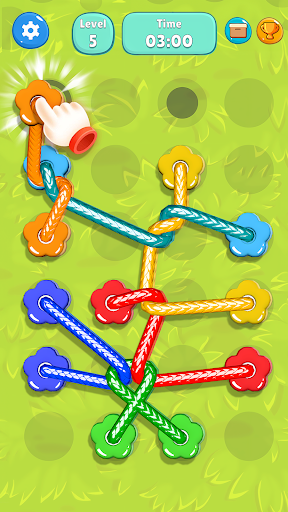 Tangled Line-Knot Untie Puzzle ekran görüntüsü