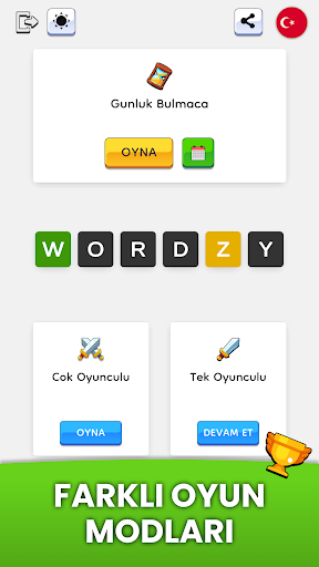 Wordzy Türkçe ekran görüntüsü