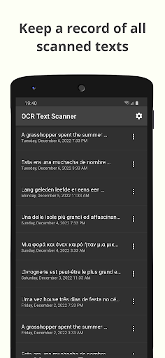 OCR Text Scanner ekran görüntüsü