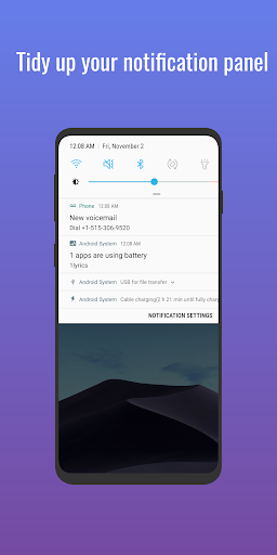 TidyPanel Notification Cleaner ekran görüntüsü