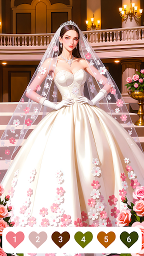 Gown Color - Paint by Number ekran görüntüsü