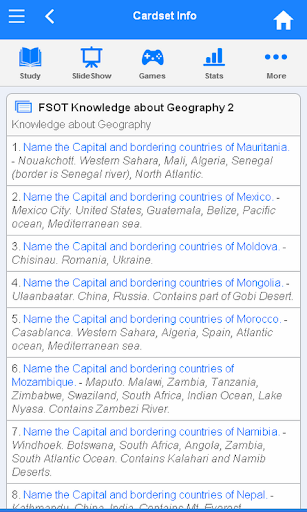 FSOT Flashcards ekran görüntüsü