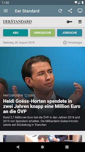 Österreich Zeitung ekran görüntüsü