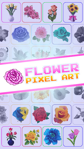 Flowers Pixel Art Book ekran görüntüsü