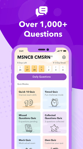 CMSRN Practice Test 2026 ekran görüntüsü