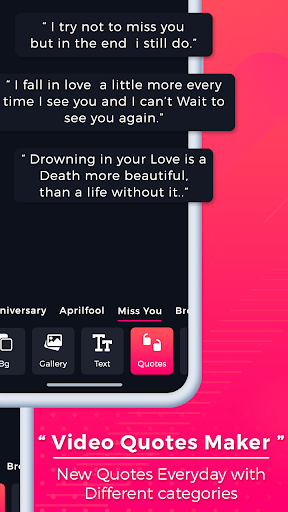 Video Quotes Maker With Music ekran görüntüsü