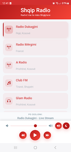 Shqip Radio ekran görüntüsü
