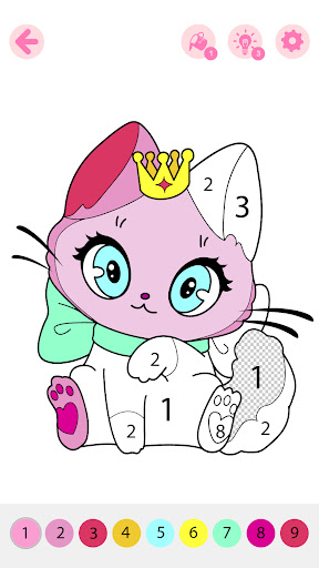 Kids Coloring Book by Numbers ekran görüntüsü