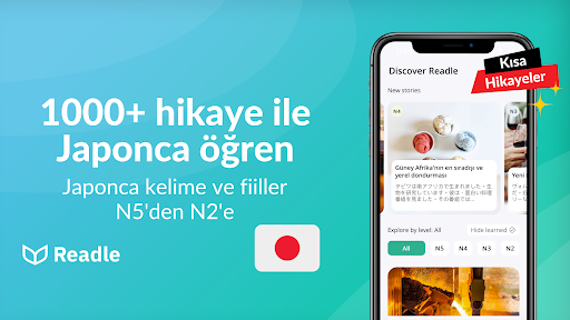 Readle Japonca Öğren: N5-N2 ekran görüntüsü
