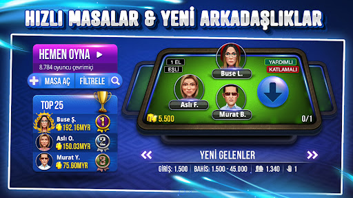 101 Yüzbir Okey Extra - Online ekran görüntüsü