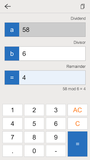 Modulo Calculator ekran görüntüsü