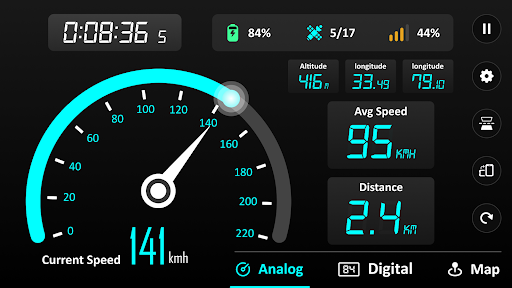 Hız göstergesi - Odometer ekran görüntüsü