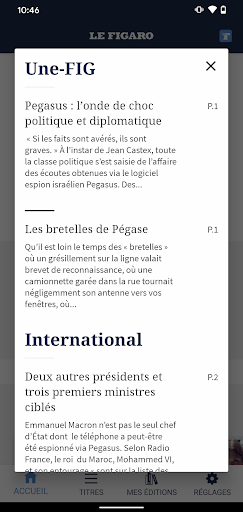 Kiosque Figaro: Journal ekran görüntüsü