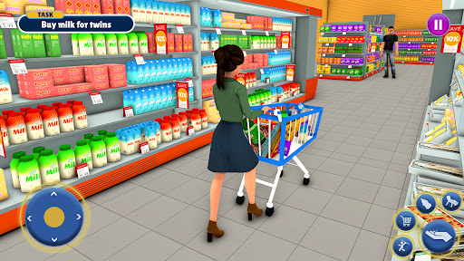 Twins Mother Simulator Game 3D ekran görüntüsü