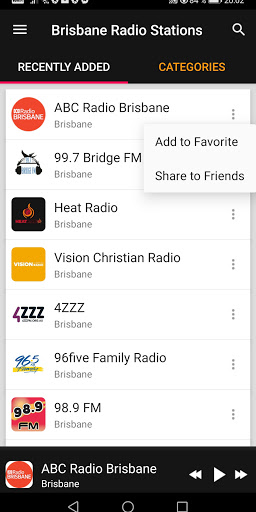 Brisbane Radio Stations ekran görüntüsü