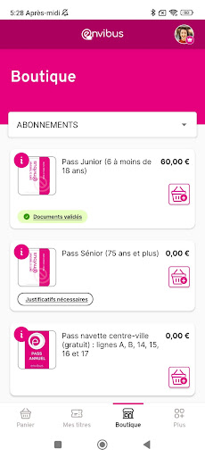 Envibus Ticket ekran görüntüsü