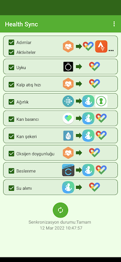 Health Sync ekran görüntüsü