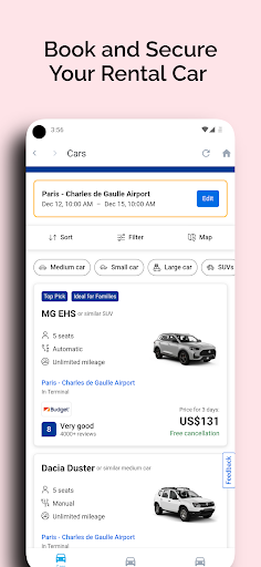 Car Rental app ekran görüntüsü