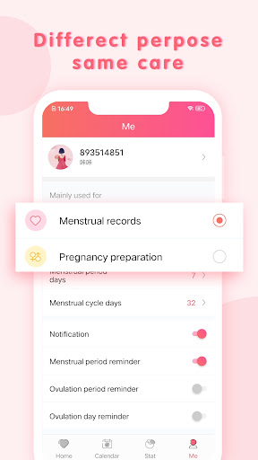 Moonbook: Menstrual assistant ekran görüntüsü