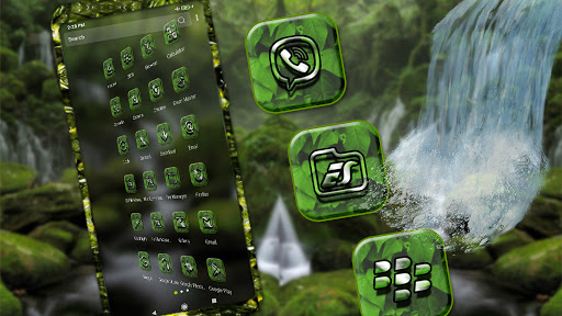Forest Waterfall Theme ekran görüntüsü