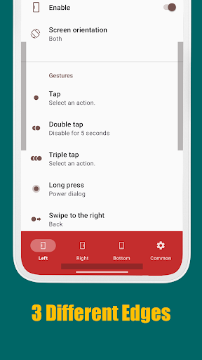 Edge Gestures ekran görüntüsü