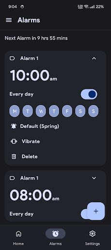 Simple Alarm Clock App ekran görüntüsü