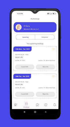 We Care 24X7 App ekran görüntüsü