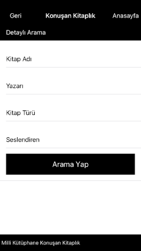 Konuşan Kitaplık ekran görüntüsü