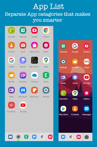 Mac OS Style Launcher -Desktop ekran görüntüsü