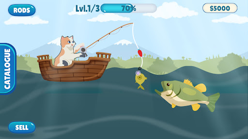 Fish Catching - Cat Fish Game ekran görüntüsü