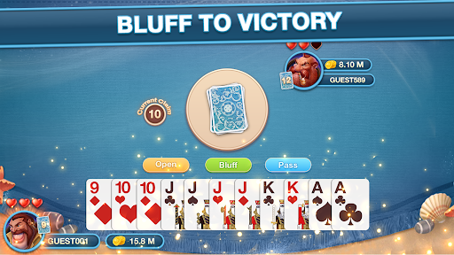 Bluff Card Game ekran görüntüsü