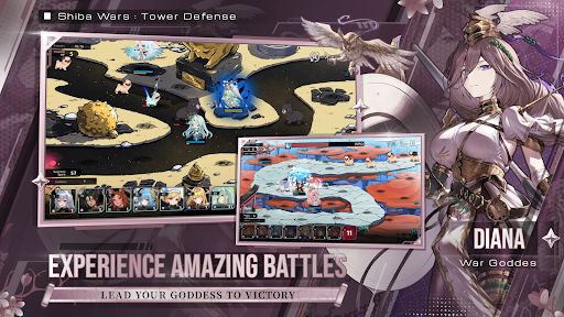 Shiba Wars: Goddess Link TD ekran görüntüsü